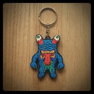 Karl the Eyeball Monster Keyring. Limited Edition.